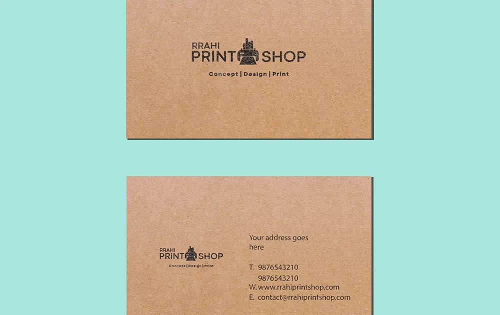 Craft Paper Visiting Card