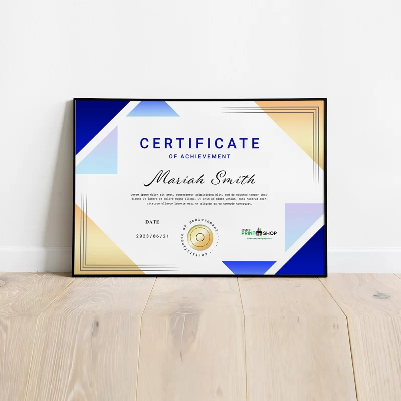 rrahi print shop certificate